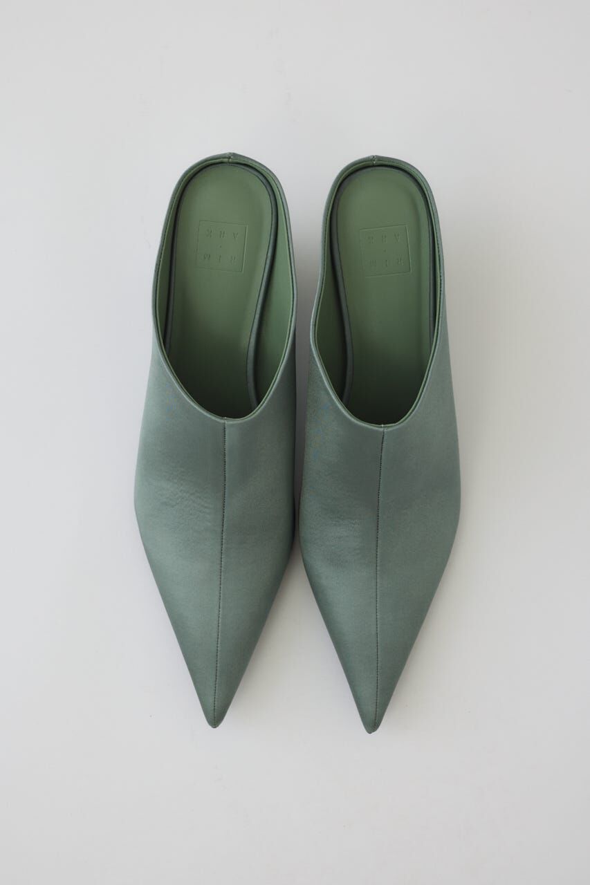 RIM.ARK 「Pointed satin mule」|サンダル|