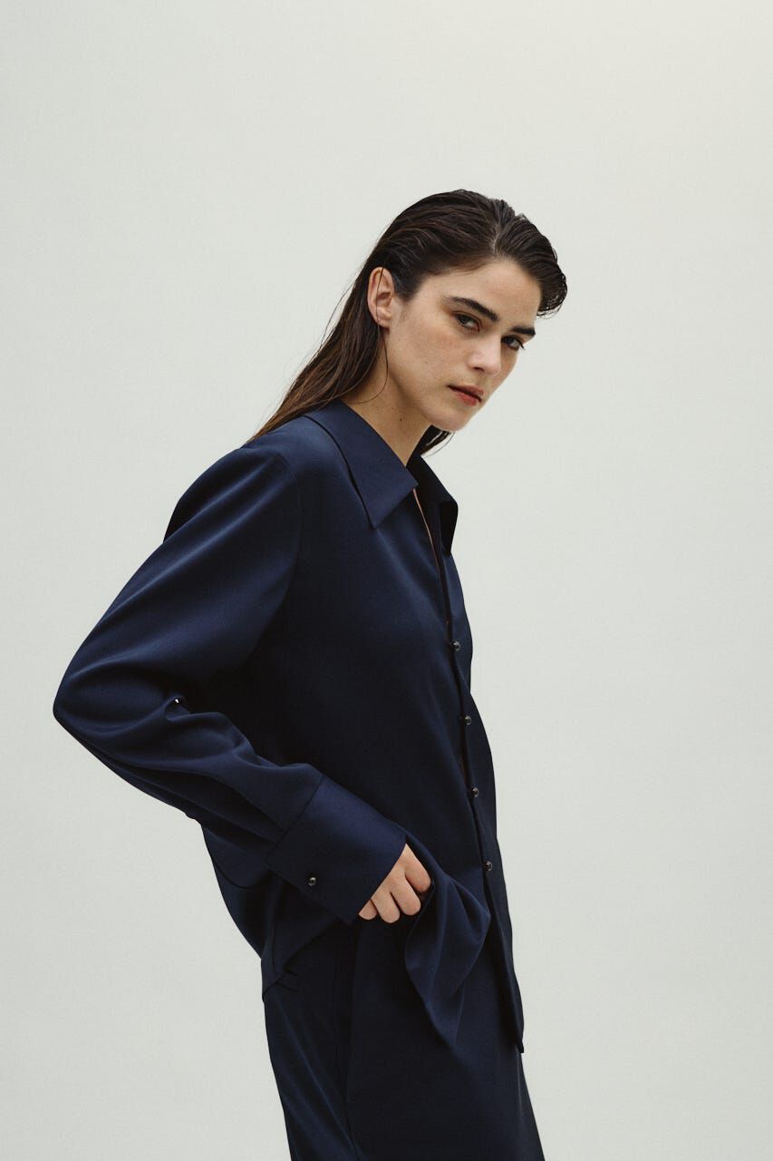 RIM.ARK 「Open collar slim SH JK」|シャツ・ブラウス|