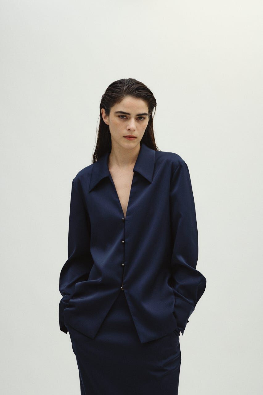 RIM.ARK 「Open collar slim SH JK」|シャツ・ブラウス|