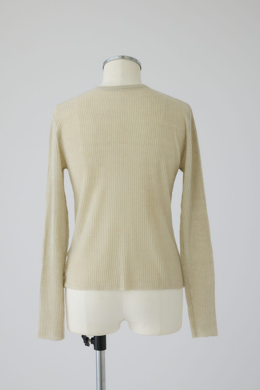 RIM.ARK 「Sheer rib spring knit」|ニット・セーター|