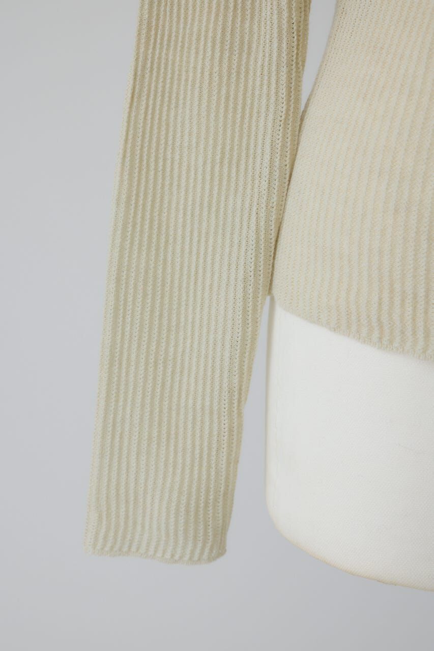 RIM.ARK 「Sheer rib spring knit」|ニット・セーター|