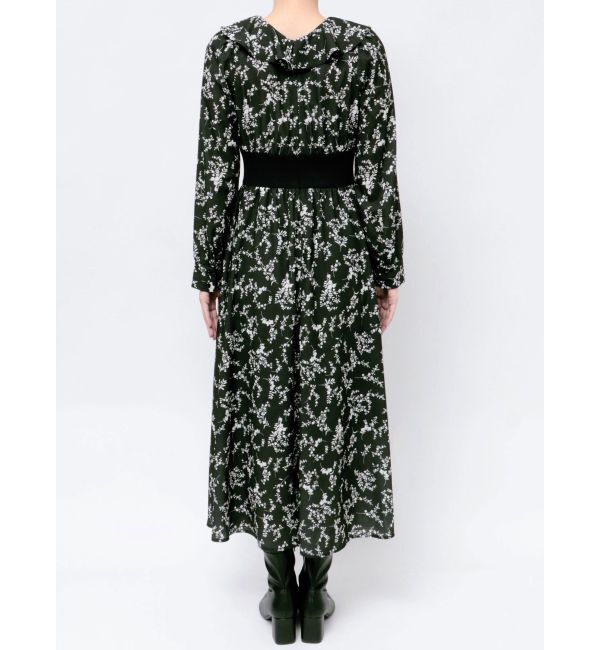 CALNAMUR「FRILL FLOWER DRESS/フリルフラワードレス」|ワンピース|
