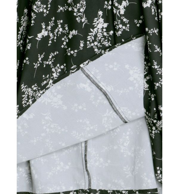 CALNAMUR「FRILL FLOWER DRESS/フリルフラワードレス」|ワンピース|