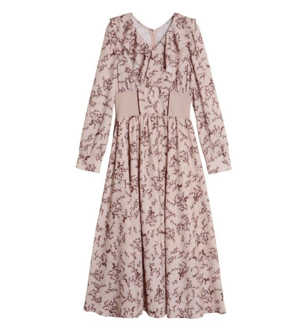 CALNAMUR「FRILL FLOWER DRESS/フリルフラワードレス」|ワンピース|