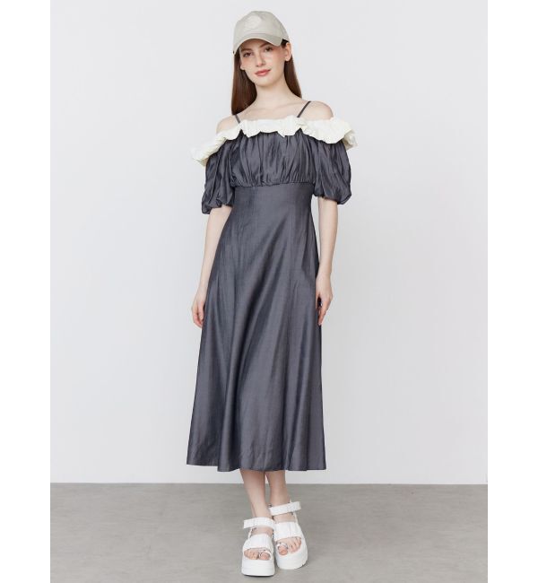 CALNAMUR「BALLOON OFF SHOULDER OP/バルーンオフショルダーワンピース」|ワンピース|