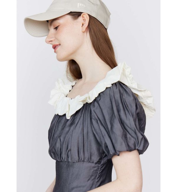 CALNAMUR「BALLOON OFF SHOULDER OP/バルーンオフショルダーワンピース」|ワンピース|