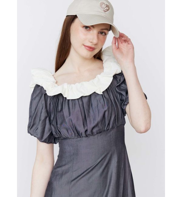 CALNAMUR「BALLOON OFF SHOULDER OP/バルーンオフショルダーワンピース」|ワンピース|