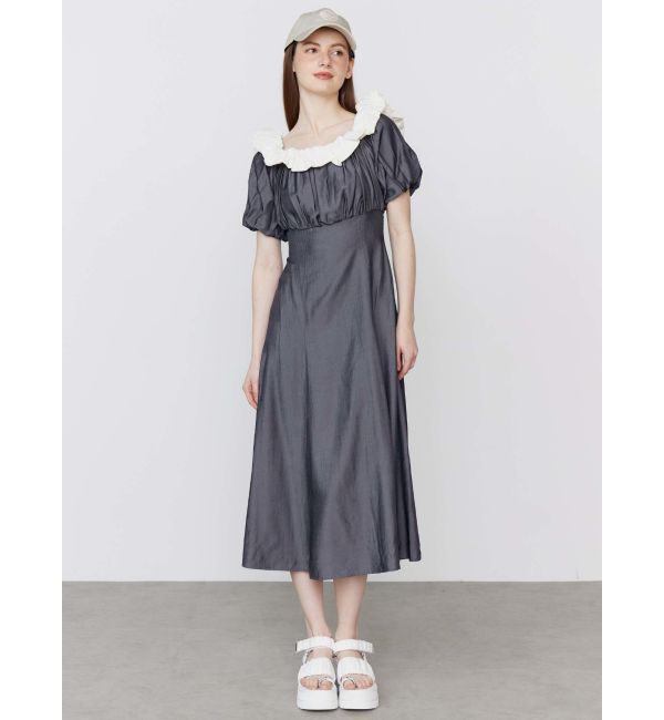 CALNAMUR「BALLOON OFF SHOULDER OP/バルーンオフショルダーワンピース」|ワンピース|