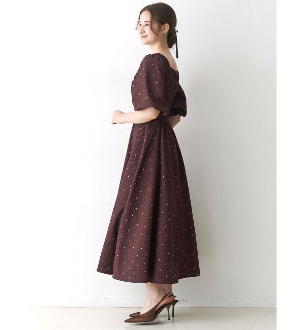 CALNAMUR「ハートプリントリボンワンピース」|ワンピース|