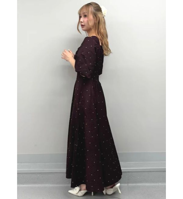 CALNAMUR「ハートプリントリボンワンピース」|ワンピース|