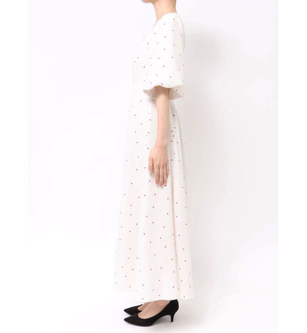 CALNAMUR「ハートプリントリボンワンピース」|ワンピース|