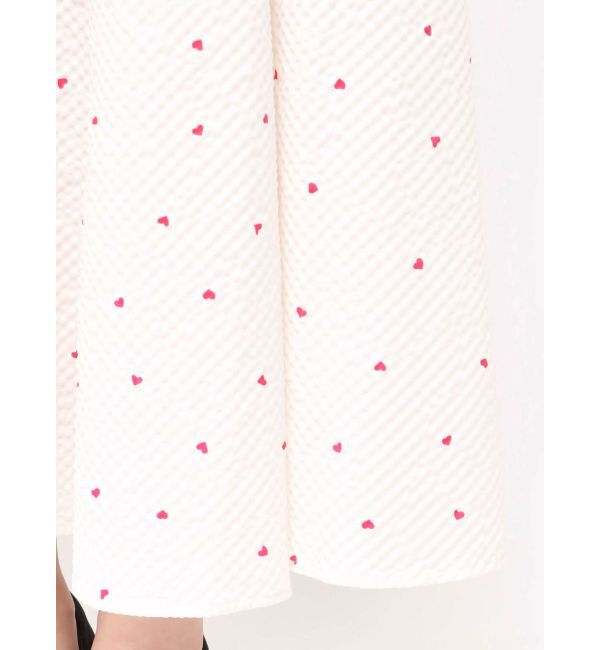 CALNAMUR「ハートプリントリボンワンピース」|ワンピース|
