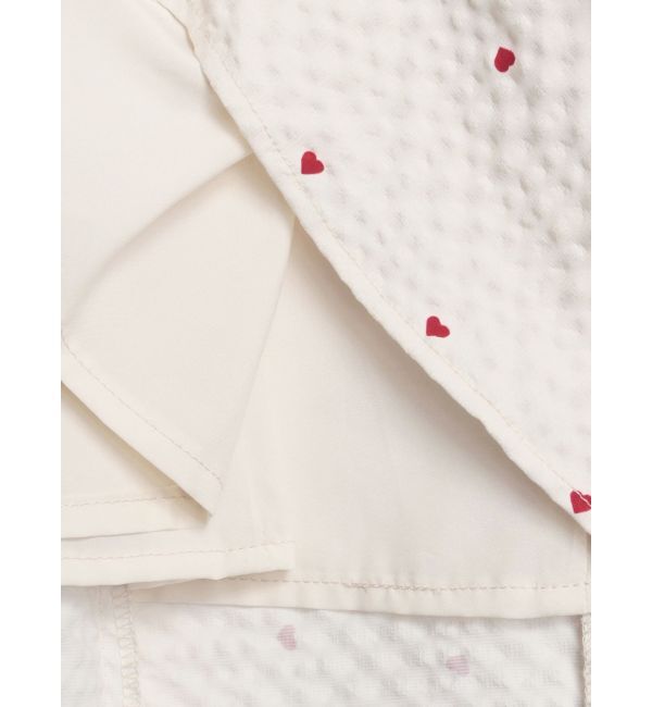 CALNAMUR「ハートプリントリボンワンピース」|ワンピース|