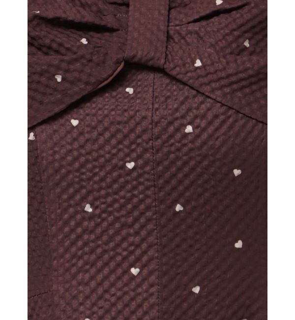 CALNAMUR「ハートプリントリボンワンピース」|ワンピース|