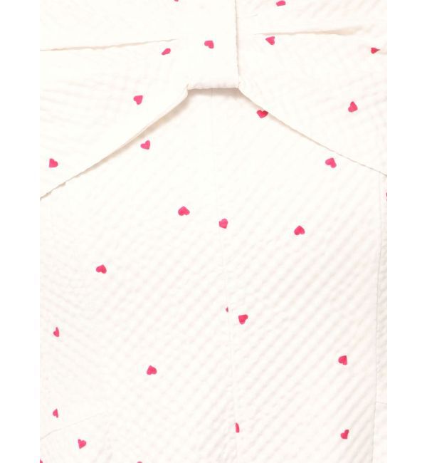 CALNAMUR「ハートプリントリボンワンピース」|ワンピース|