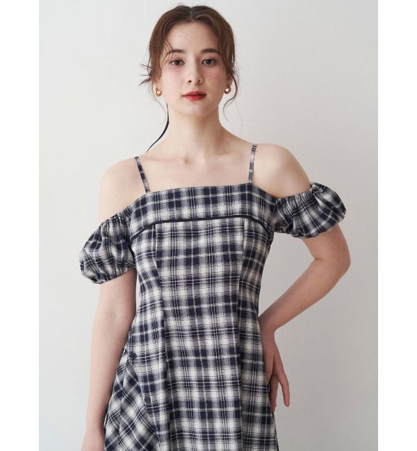 CALNAMUR「２ＷＡＹチェックロングワンピース」|ワンピース|
