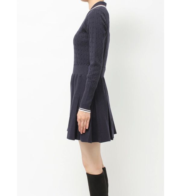 CALNAMUR「ニットプリーツワンピース」|ワンピース|