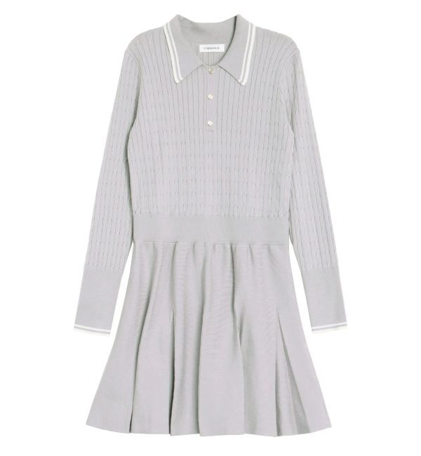 CALNAMUR「ニットプリーツワンピース」|ワンピース|