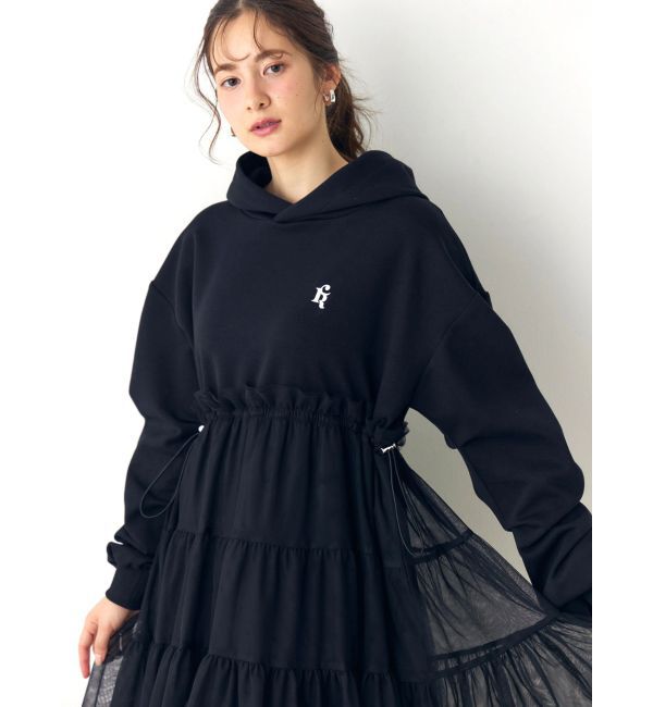 CALNAMUR「２ＷＡＹチュールオーバースウェットワンピース」|ワンピース|