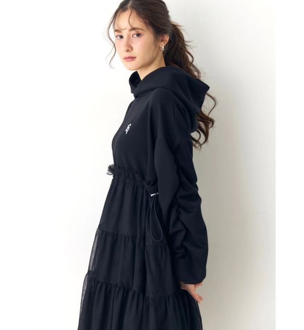 CALNAMUR「２ＷＡＹチュールオーバースウェットワンピース」|ワンピース|