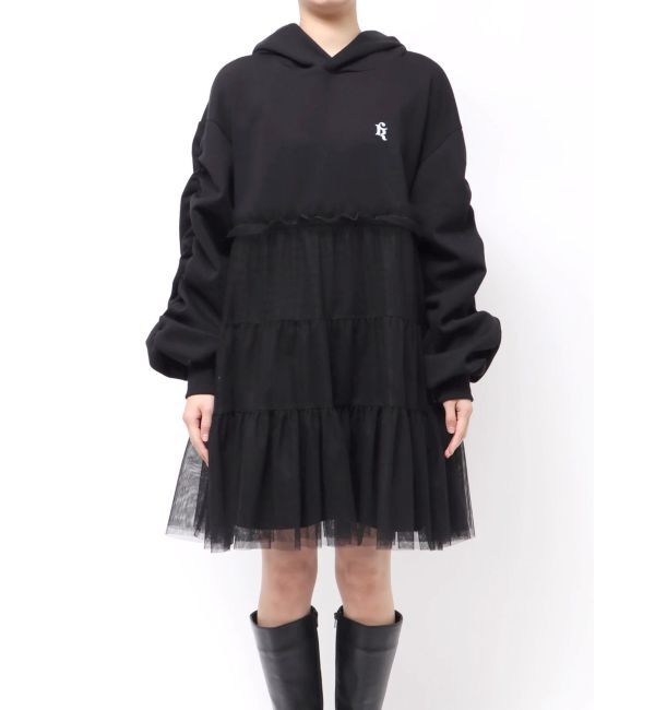 CALNAMUR「２ＷＡＹチュールオーバースウェットワンピース」|ワンピース|