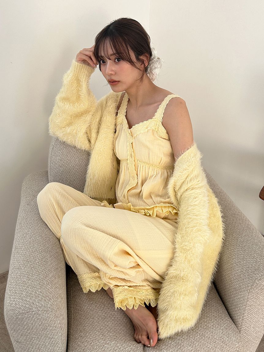 SNIDEL HOME「シャギーニットカーディガン」|ルームウェア|