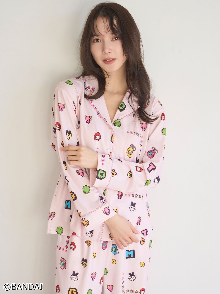 SNIDEL HOME「【たまごっち】開襟シャツ」|ルームウェア|