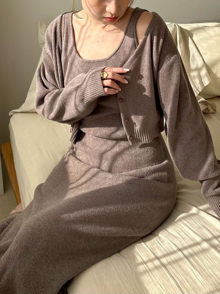 SNIDEL HOME「カーディガン&times;ワンピースセット」|ルームウェア|