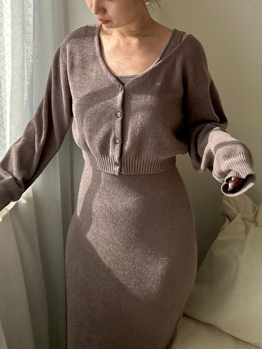 SNIDEL HOME「カーディガン&times;ワンピースセット」|ルームウェア|