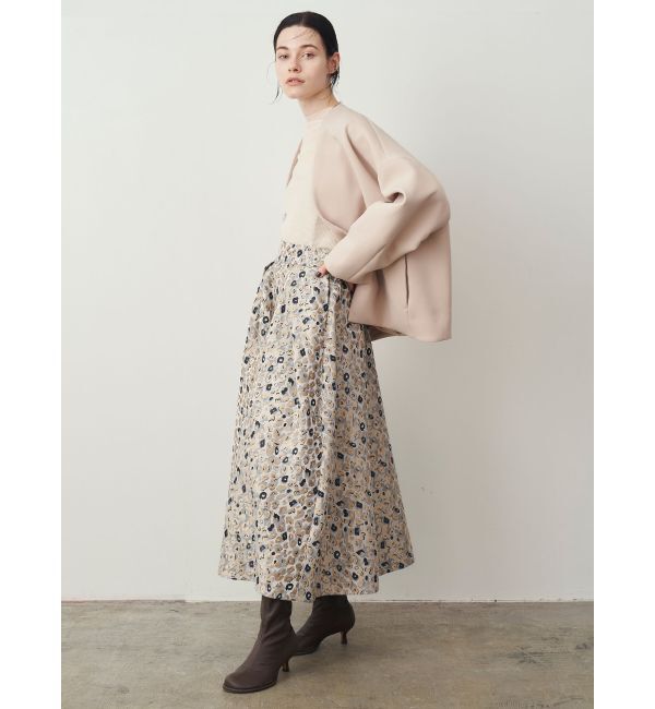 ELENDEEK「FORM SHORT CT」|ノーカラーコート|