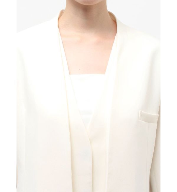 ELENDEEK「LAYERED COLLARLESS JK」|ノーカラージャケット|