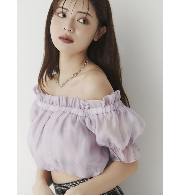 RESEXXY「クロップドオフショルトップス」|シャツ・ブラウス|