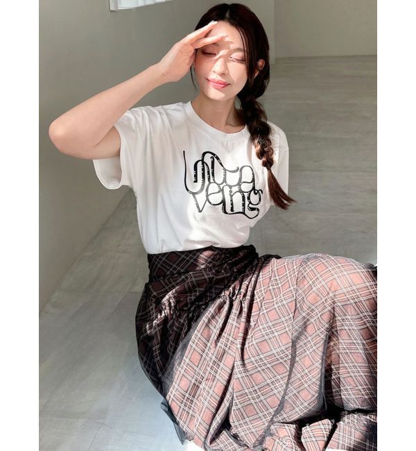 RESEXXY「スタッズロゴTシャツ」|Tシャツ・カットソー|