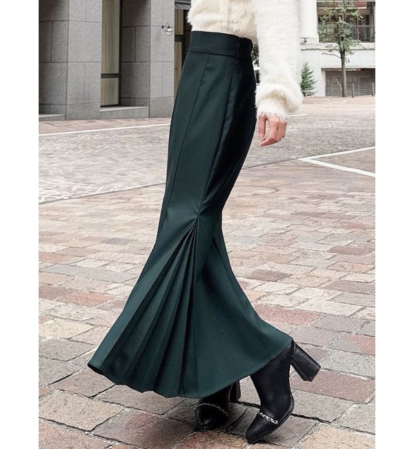 RESEXXY「プリーツマーメイドスカート」|スカート|グリーン