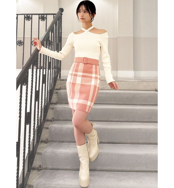 RESEXXY「フロントクロスジャガードワンピース」|ワンピース|