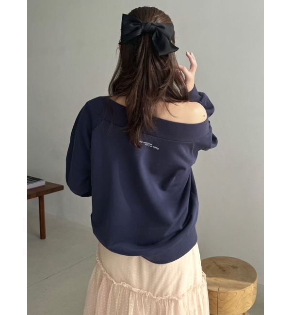 dazzlin「【CALNAMURコラボ】カルミアプリント オフショルダー プルオーバー」|スウェット・ジャージ|