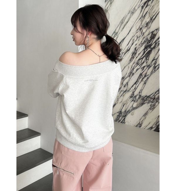 dazzlin「【CALNAMURコラボ】カルミアプリント オフショルダー プルオーバー」|スウェット・ジャージ|