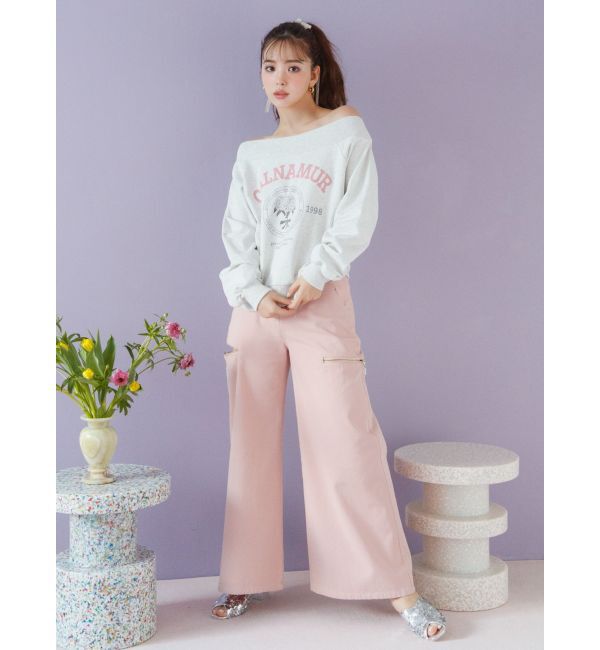 dazzlin「【CALNAMURコラボ】カルミアプリント オフショルダー プルオーバー」|スウェット・ジャージ|