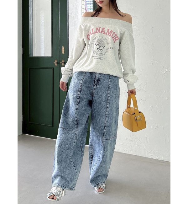 dazzlin「【CALNAMURコラボ】カルミアプリント オフショルダー プルオーバー」|スウェット・ジャージ|