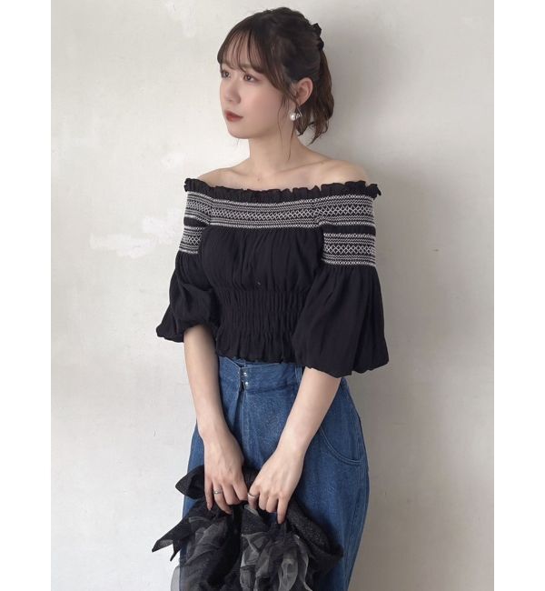 dazzlin「オフショルフェミニックトップス」|シャツ・ブラウス|