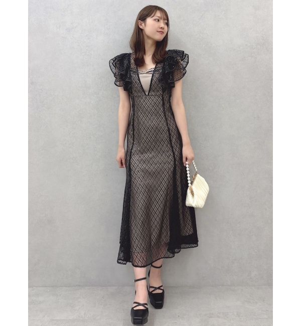 dazzlin「2WAYスリーブバリエーションレースドレス」|ワンピース|