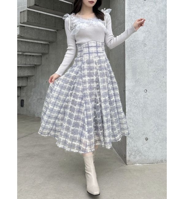 dazzlin「コルセットボリューミーフレアスカート」|スカート|