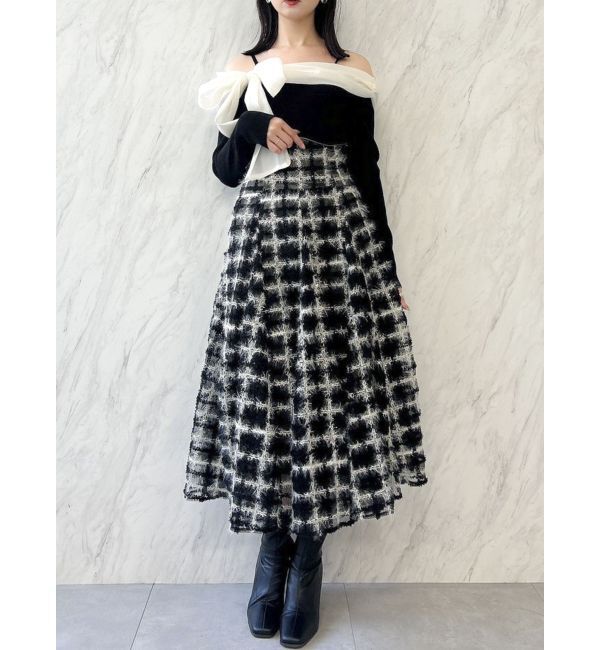 dazzlin「コルセットボリューミーフレアスカート」|スカート|