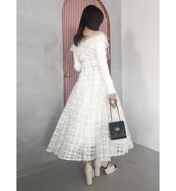 dazzlin「コルセットボリューミーフレアスカート」|スカート|