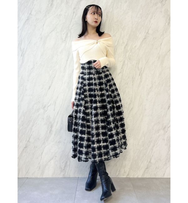 dazzlin「コルセットボリューミーフレアスカート」|スカート|