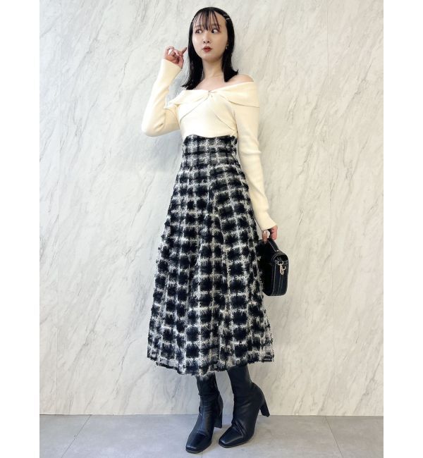 dazzlin「コルセットボリューミーフレアスカート」|スカート|