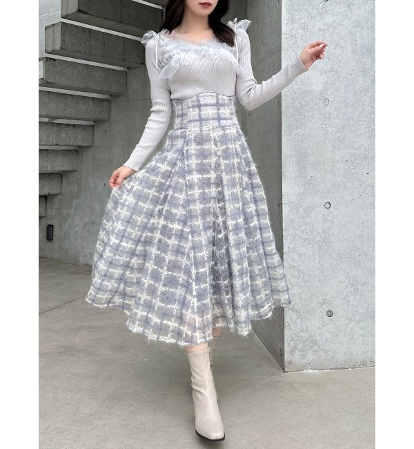 dazzlin「コルセットボリューミーフレアスカート」|スカート|