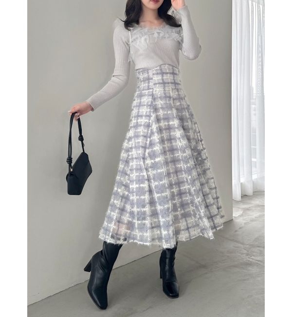 dazzlin「コルセットボリューミーフレアスカート」|スカート|