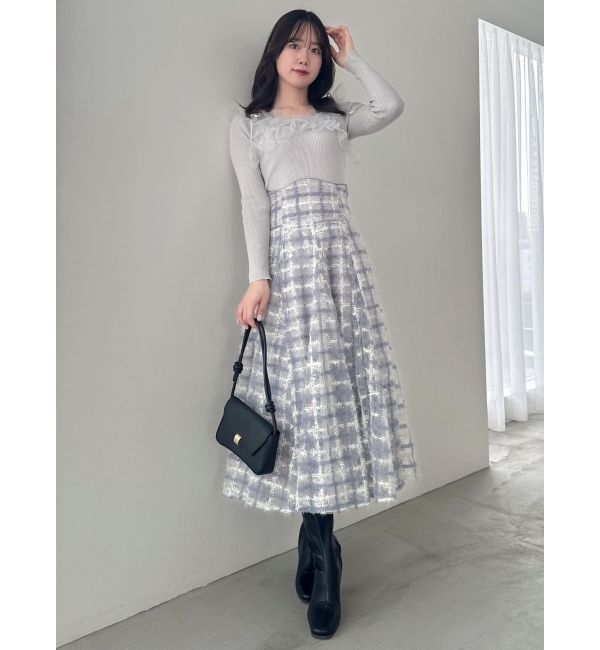 dazzlin「コルセットボリューミーフレアスカート」|スカート|