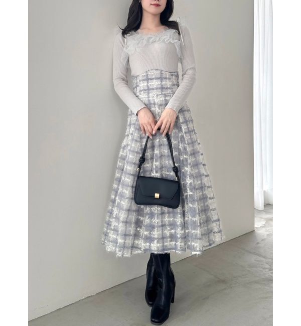 dazzlin「コルセットボリューミーフレアスカート」|スカート|